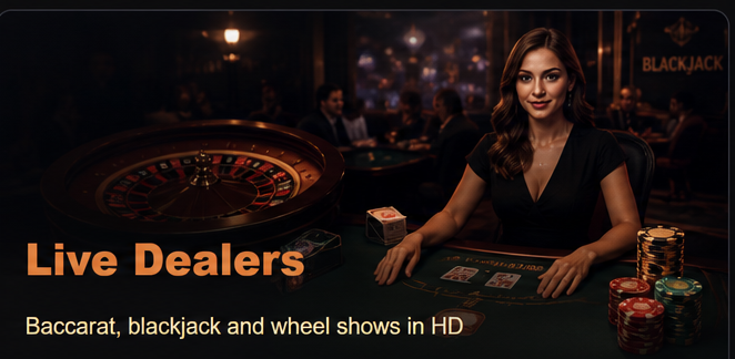 558h live dealer casino - baccarat and blackjack tables